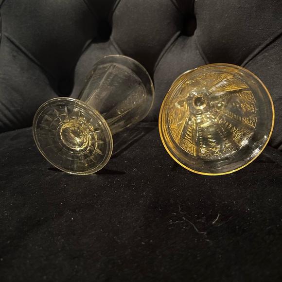 A set of 1930s Anchor Hocking Depression glass princess topaz - Picture 5 of 5